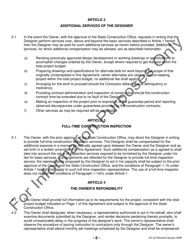 Form OC-22 State of North Carolina Standard Form of Agreement Between Owner and Designer - North Carolina, Page 8
