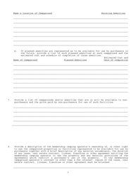 Application for Registration of a Membership Campground - Nebraska, Page 3