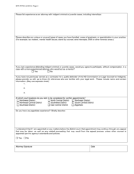 Form SFN59702 Application for Conflict Counsel Appointment - North Dakota, Page 2