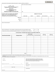 Form UC-9 &quot;Employer's Claim for Credit or Refund by Reason of Erroneous Payment of Contributions&quot; - New Jersey