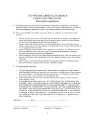 Client Security Fund Application for Reimbursement - North Carolina, Page 5