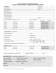 Security Guard Program - Training Site Approval Request - New York, Page 3