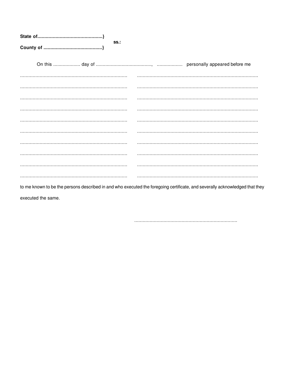 Commercial Trusts: Organization Certificate - New York, Page 4