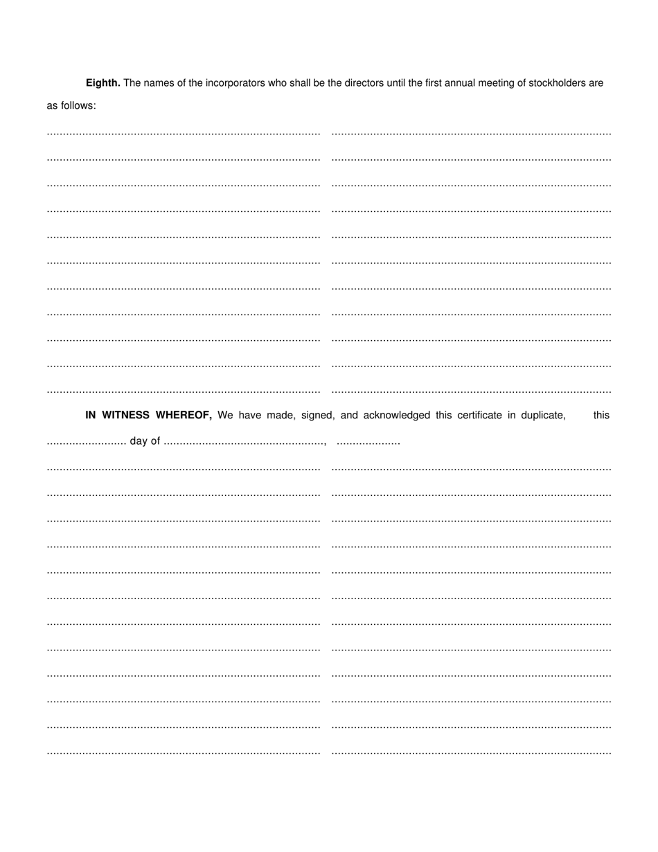 Organization Certificate (Investment Companies) - New York, Page 3