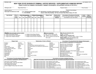 Form DCJS-3292 Supplementary Homicide Report - New York, Page 2