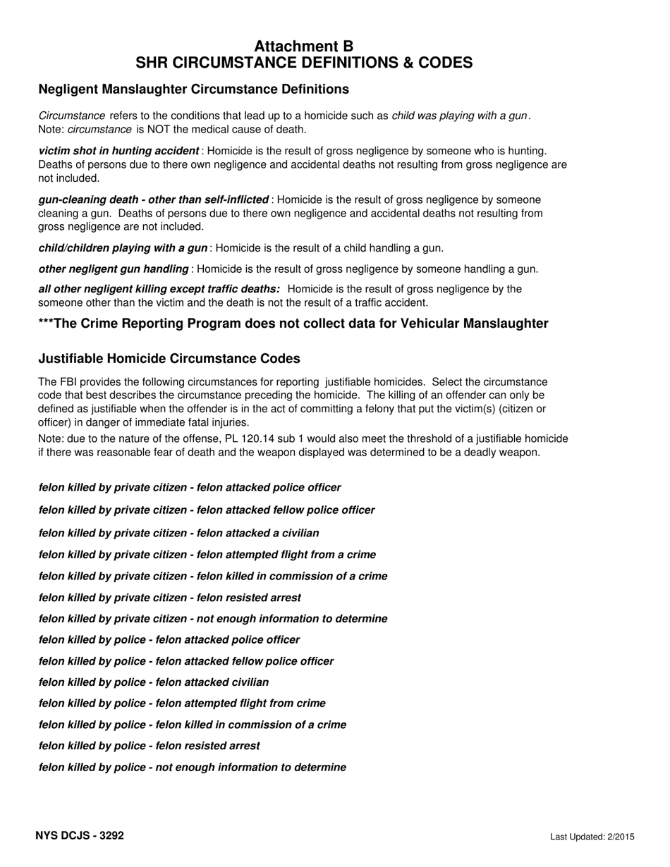 Form DCJS-3292 Supplementary Homicide Report - New York, Page 4