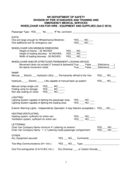 EMS Wheelchair Van for Hire Inspection Form - New Hampshire, Page 2