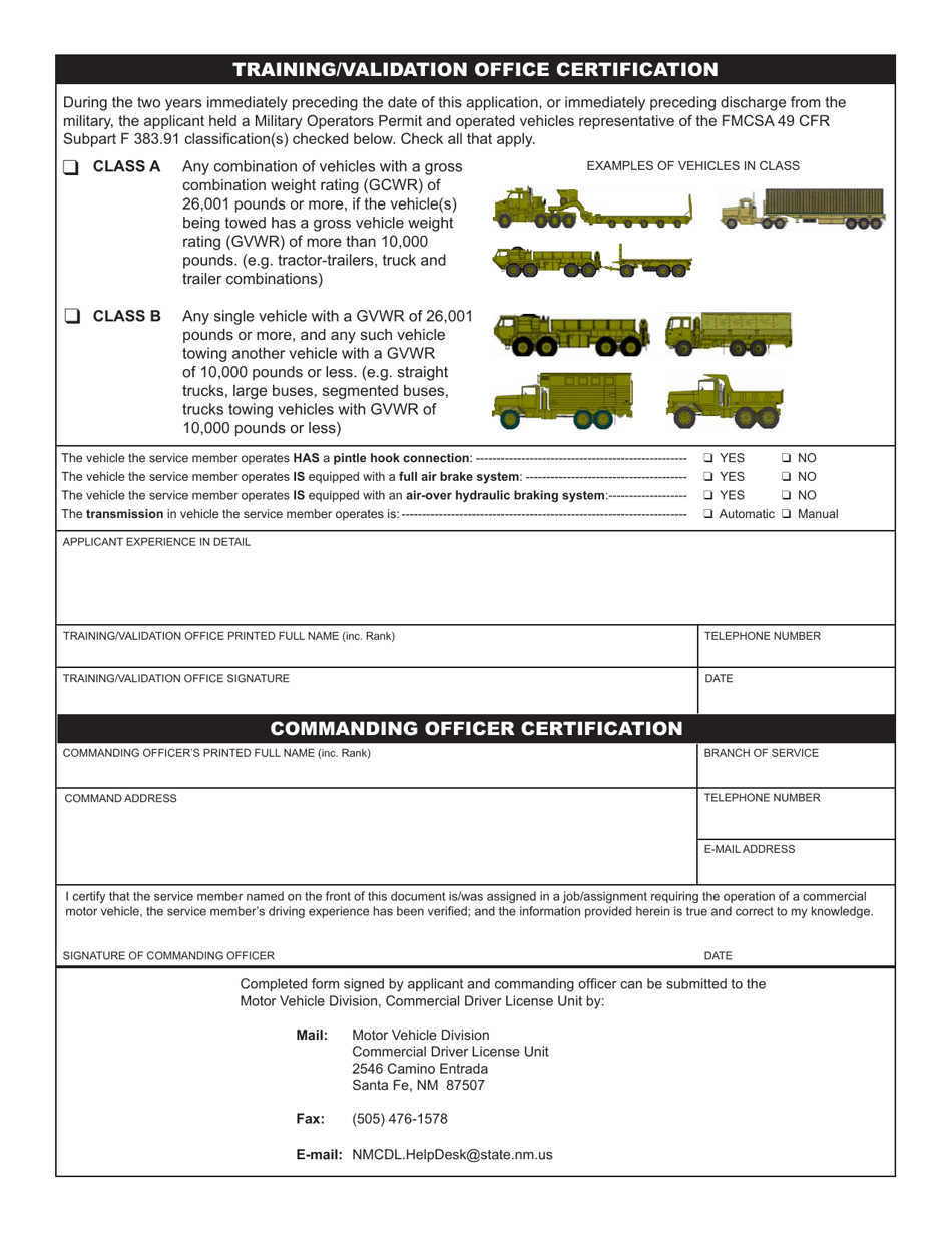 Form MVD-11198 - Fill Out, Sign Online and Download Printable PDF, New ...