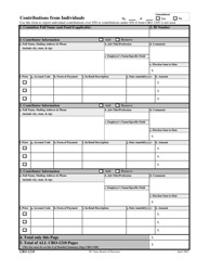 Document preview: Form CRO-1210 Contributions From Individuals - North Carolina