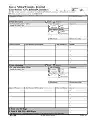 Document preview: Form CRO-4200 Federal Political Committee Report of Contributions to Nc Political Committees - North Carolina