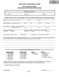 Form PHDMJS-0203 New Jersey Supplemental Form to Multi-Jurisdictional Personal History Disclosure Form - New Jersey, Page 6