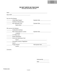 Form PHDMJS-0203 New Jersey Supplemental Form to Multi-Jurisdictional Personal History Disclosure Form - New Jersey, Page 7