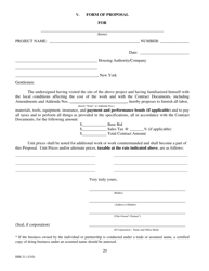 Form HM-31 Short Form of Contract - New York, Page 21