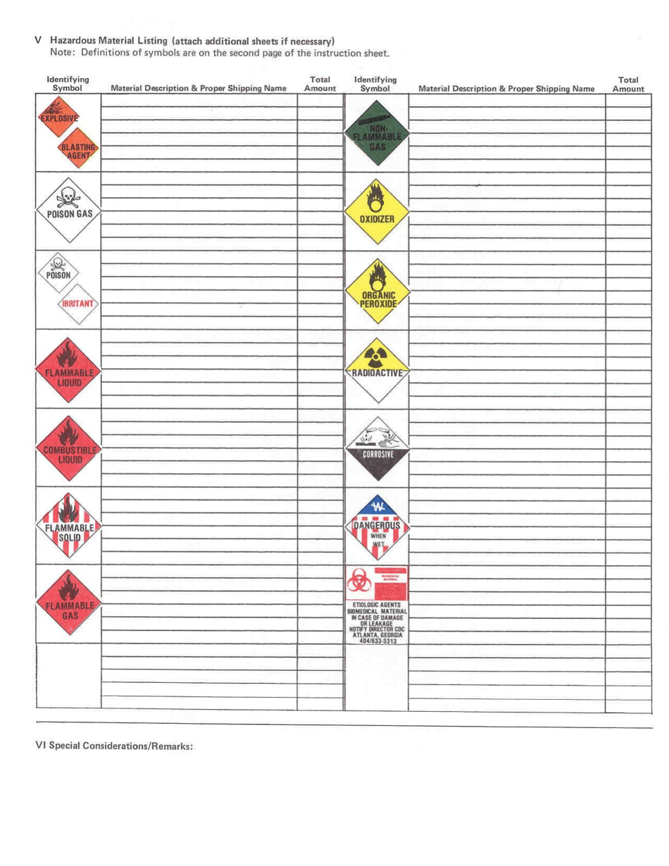 Form 0347 Office of Fire Prevention and Control Hazardous Materials Report Form (Generic Municipal Law, 209-u) - New York, Page 2