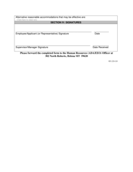 Reasonable Accommodation Request Form - Montana, Page 2