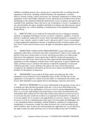 Equipment Rental Agreement (Lease) - Nevada, Page 4