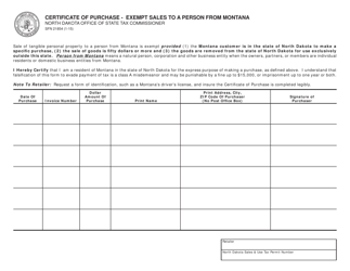 Form SFN21854 Download Fillable PDF or Fill Online Certificate of ...