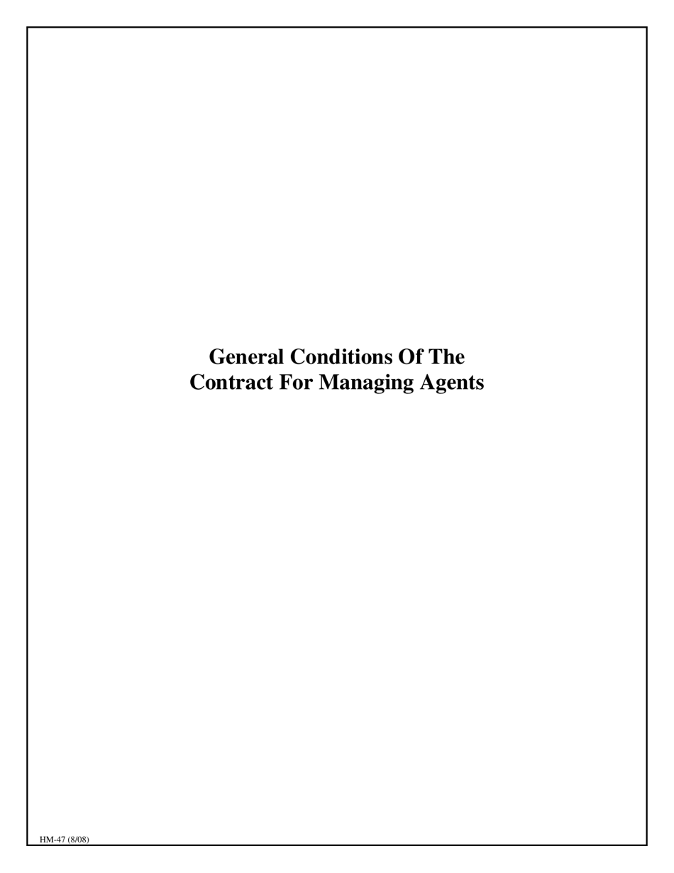 Form HM-47 Owner / Agent Agreement - New York, Page 4