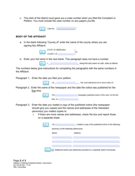 Instructions for Form DC6:6.8 Affidavit of Mailing Published Notice - Nebraska, Page 2