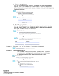 Instructions for Form DC6:15.6 Answer and Counterclaim to Complaint for Modification - Nebraska, Page 3