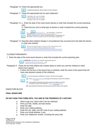 Instructions for Form DC6:15.6 Answer and Counterclaim to Complaint for Modification - Nebraska, Page 4