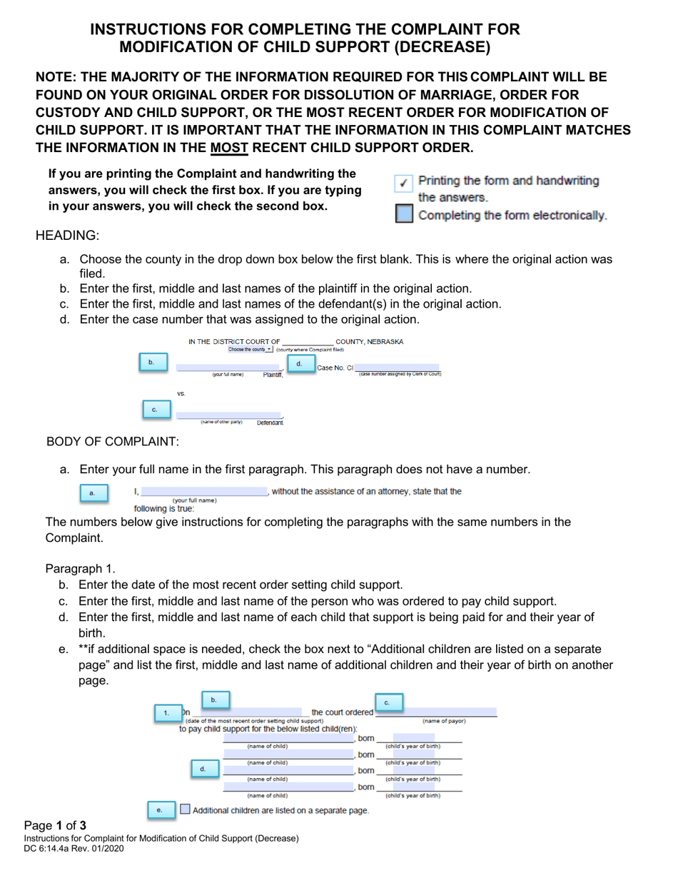 download-instructions-for-form-dc6-14-4-complaint-for-modification-of