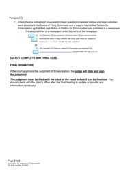 Instructions for Form DC6:16.13 Judgment of Emancipation - Nebraska, Page 2