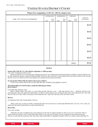 Form AO133 Bill of Costs - Nevada, Page 2