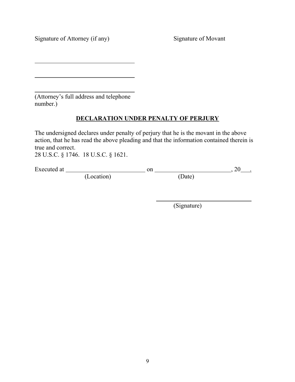 Motion Pursuant to 28 U.s.c. 2255 to Vacate, Set Aside or Correct Sentence by a Person in Federal Custody - Nevada, Page 11