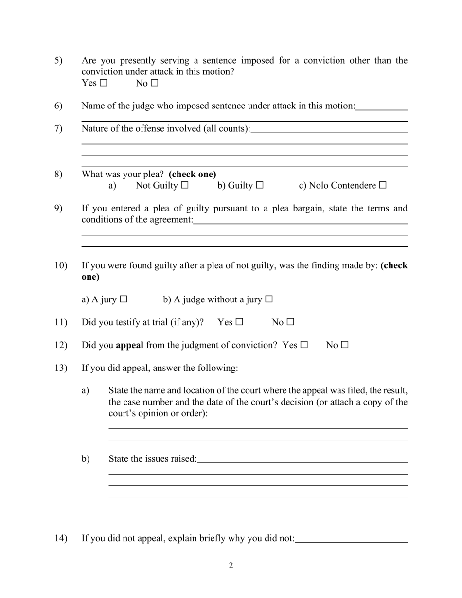 Motion Pursuant to 28 U.s.c. 2255 to Vacate, Set Aside or Correct Sentence by a Person in Federal Custody - Nevada, Page 4