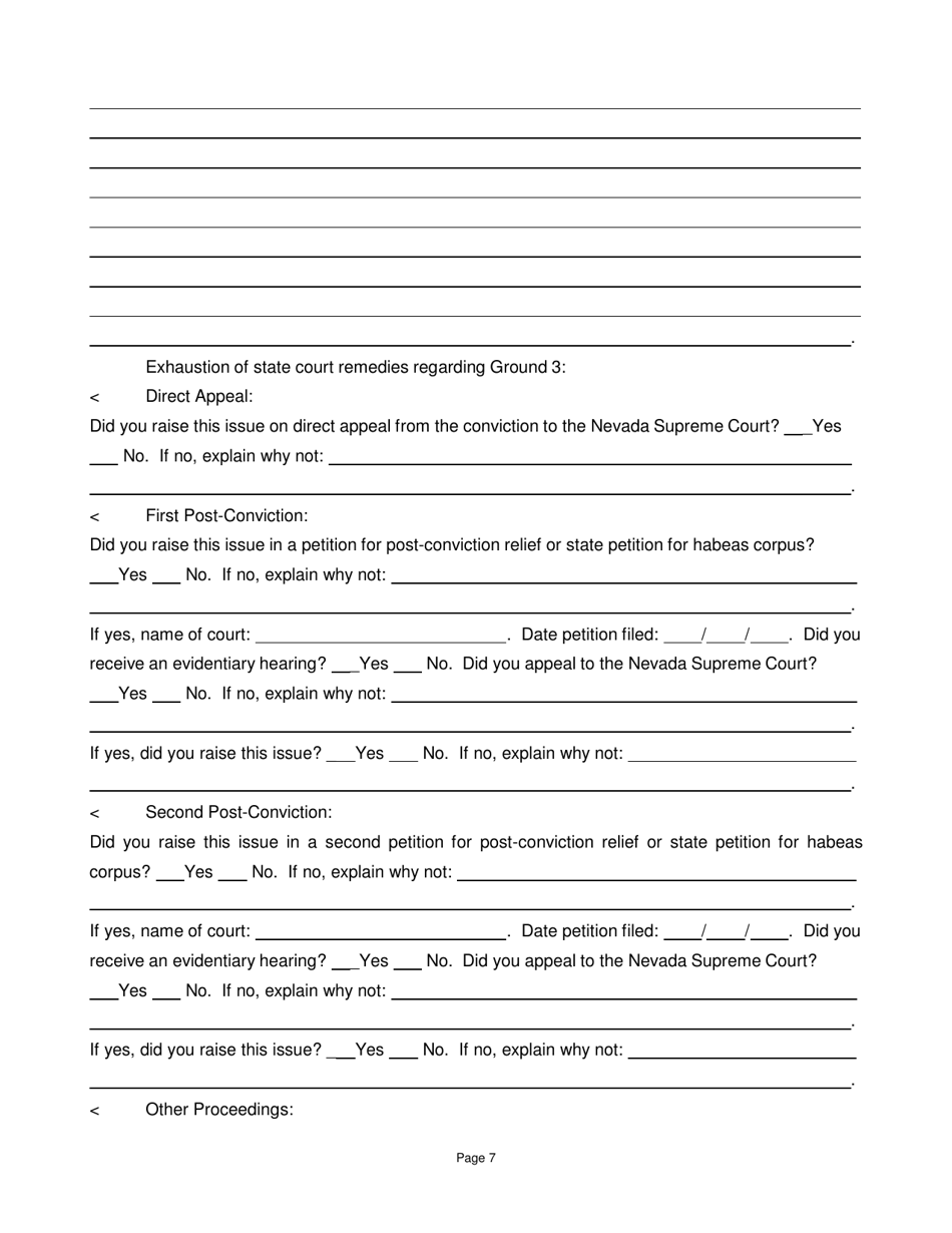 petition for a Writ of Habeas Corpus Pursuant to 28 U.s.c. 2254 by a Person in State Custody (Not Sentenced to Death) - Nevada, Page 12