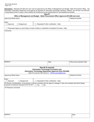 Form SFN51403 Alternate Procurement Request - North Dakota, Page 3