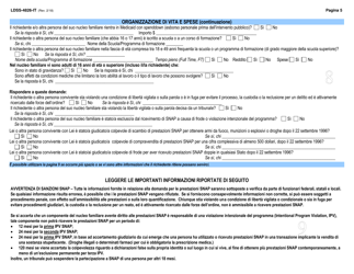 Form LDSS-4826 Supplemental Nutrition Assistance Program (Snap) Application/Recertification - New York (Italian), Page 6