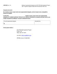 Form LDSS-5024 Designated Representative Form - New York (Italian), Page 2
