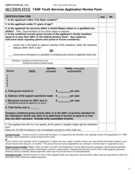 Form LDSS-4770 TANF Youth Services Application - New York (English/Arabic), Page 3