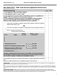 Form LDSS-4770 TANF Youth Services Application - New York (English/Chinese), Page 3