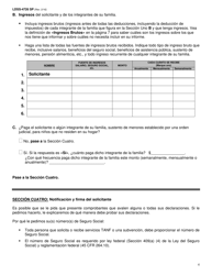 Formulario LDSS-4726 Solicitud/Certificacion De Servicios Tanf - New York (Spanish), Page 4