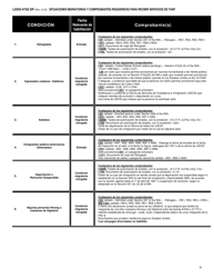 Formulario LDSS-4726 Solicitud/Certificacion De Servicios Tanf - New York (Spanish), Page 8