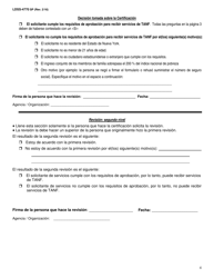 Formulario LDSS-4770 Solicitud De Servicios TANF Para Jovenes - New York (Spanish), Page 4