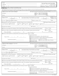 Form FL-1 New Jersey Family Leave Benefits Application - New Jersey, Page 2