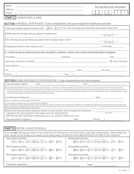 Form FL-1 New Jersey Family Leave Benefits Application - New Jersey, Page 3