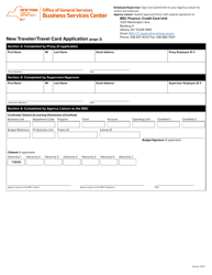 New Traveler/Travel Card Application - New York, Page 2