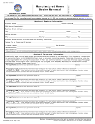 Form MV25MDR Manufactured Home Dealer Renewal - Montana, Page 2