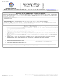 Form MV25MDR Manufactured Home Dealer Renewal - Montana, Page 3