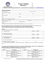 Form MV82R Transit License Renewal - Montana, Page 2