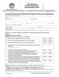 Form MV25MFG Manufacturer Dealer Application and Renewal Letter - Montana, Page 2