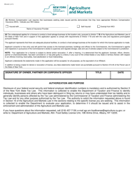 Form FSI-463 Application for Food Salvager License - Article 17-b - New York, Page 2