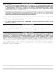 Application for License as a Real Estate Broker - Nebraska, Page 4