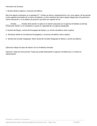 Informacion Acerca De La Divulgacion Sobre Agencia Para Arrendatarios Y Arrendadores - Nebraska (Spanish), Page 2