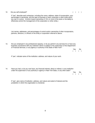 Personal Questionnaire - Credit Unions - New York, Page 4